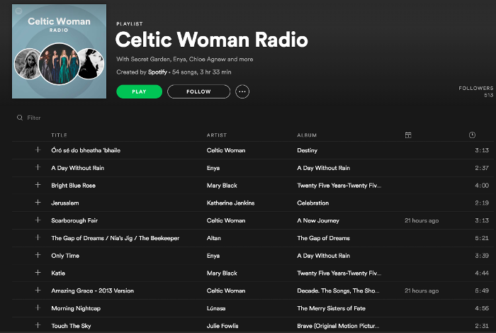 Celtic Woman Radio