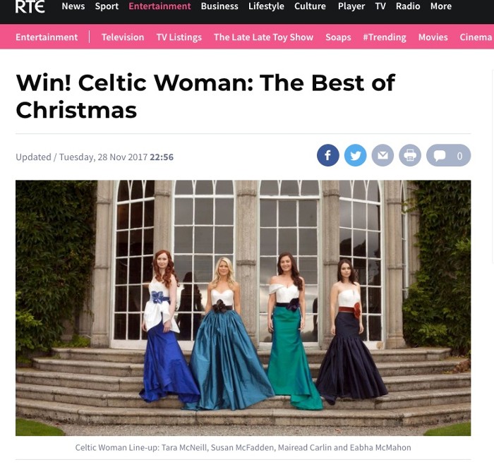 RTÉ Competition for Celtic Woman's 'Best of Christmas'