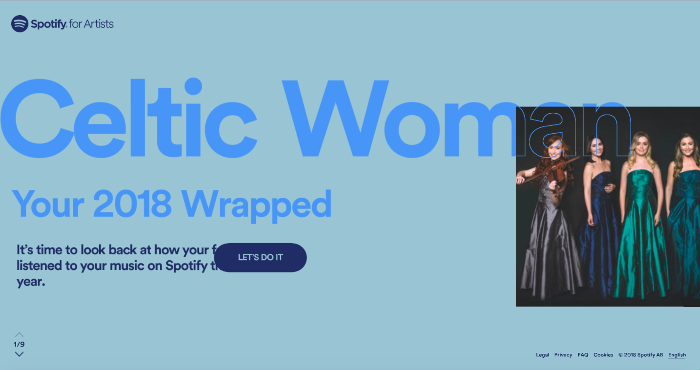 Celtic Woman's Amazing Spotify Year !