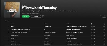 Celtic Woman's 'Danny Boy' added to Spotify 'Throwback Thursday' playlist.